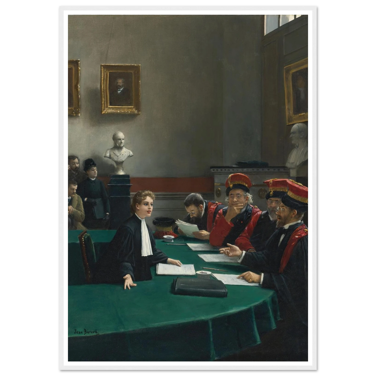 Salle d’examen de doctorat (The Doctoral Jury) Art Print | Jean Beraud-Quipham Collections