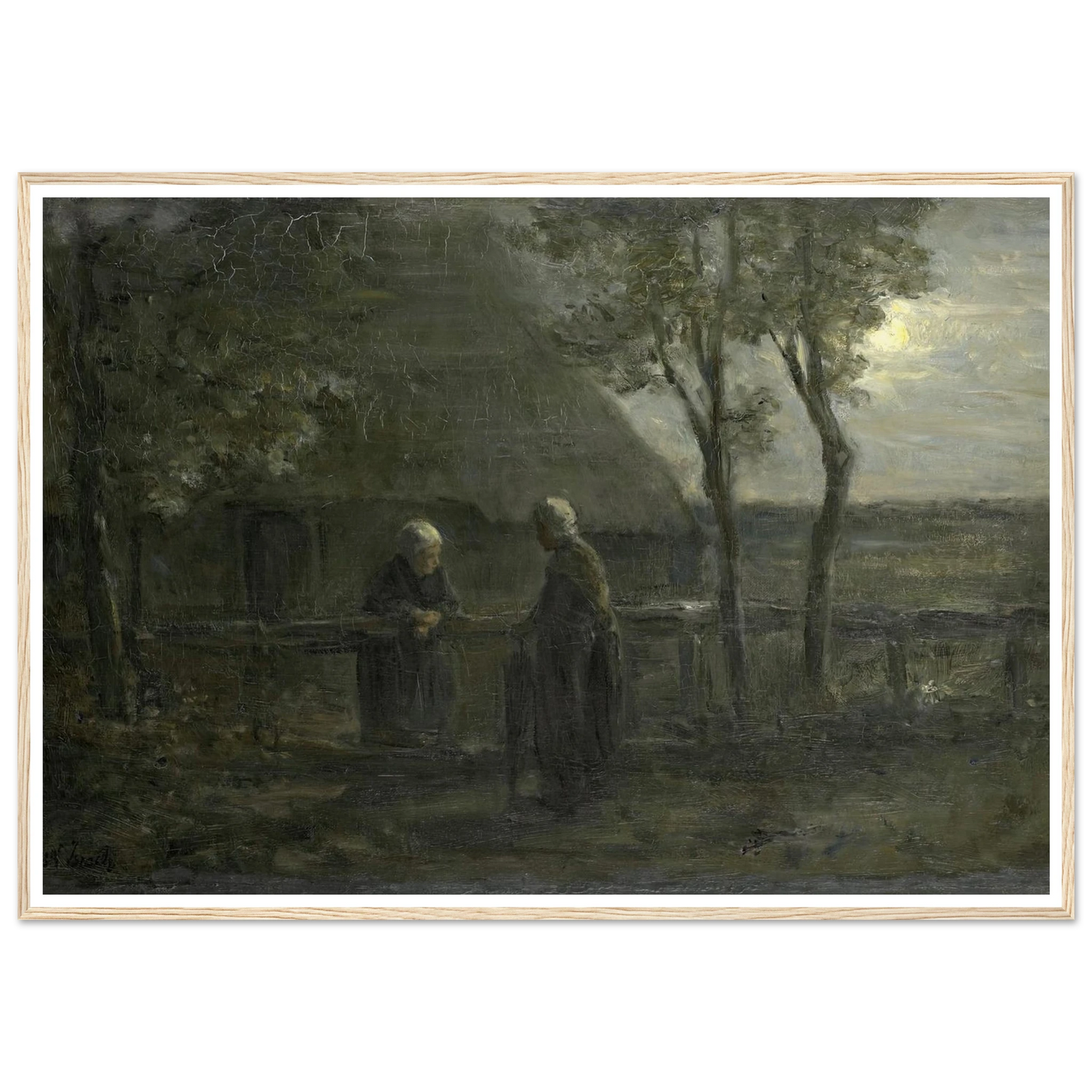 ‘Neighborly Gossip’ (1897) Art Print | Jozef Israels-Quipham Collections