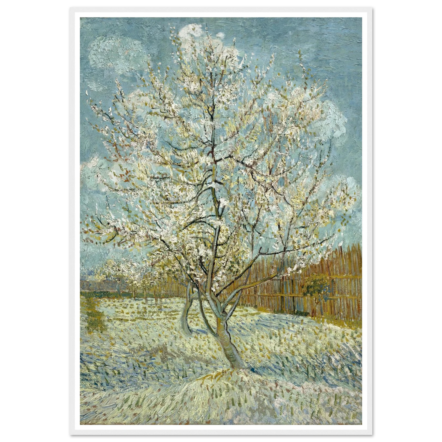 The pink peach tree (1888) Art Print | Vincent van Gogh-Quipham Collections
