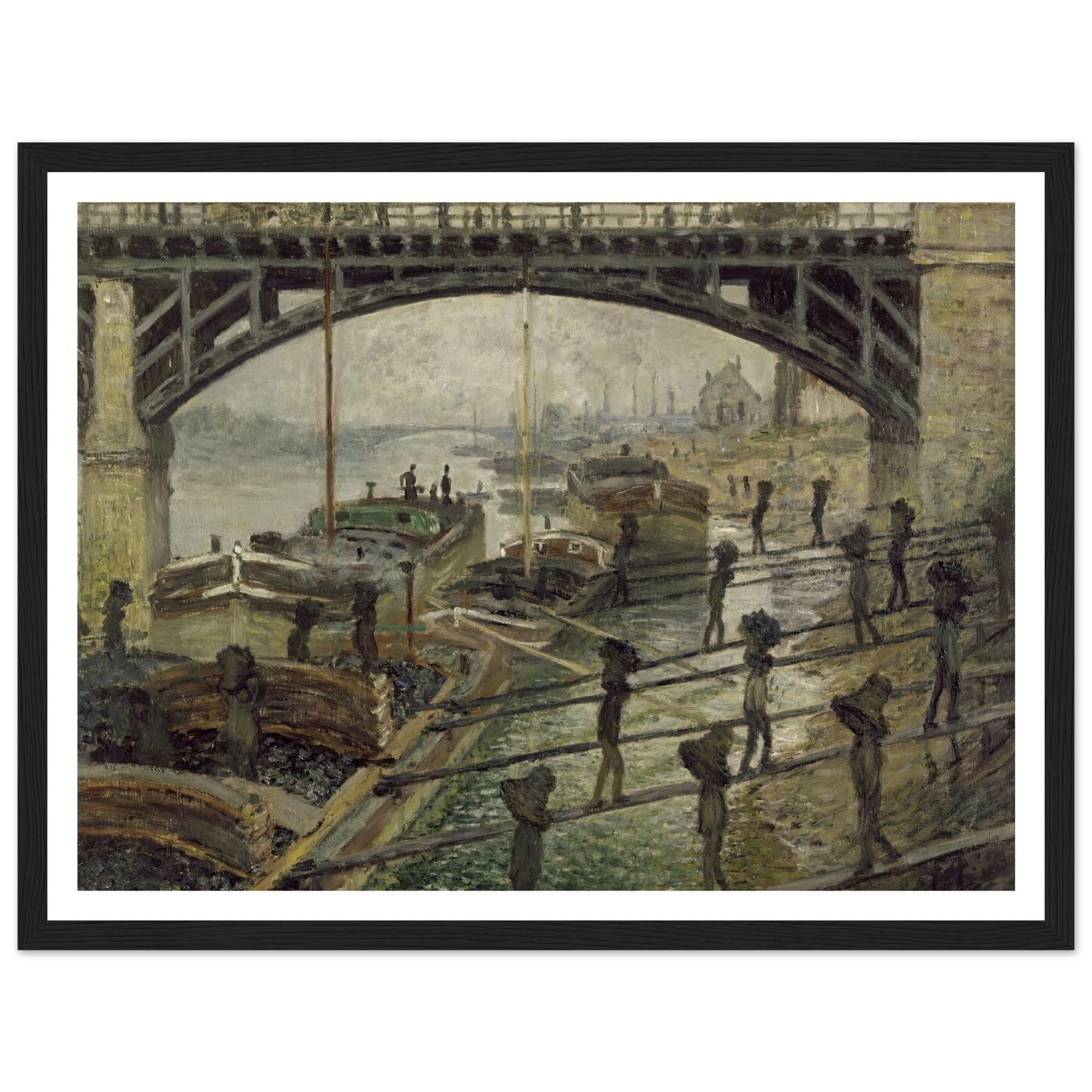 The Coalmen (circa 1875) Art Print | Claude Monet-Quipham Collections