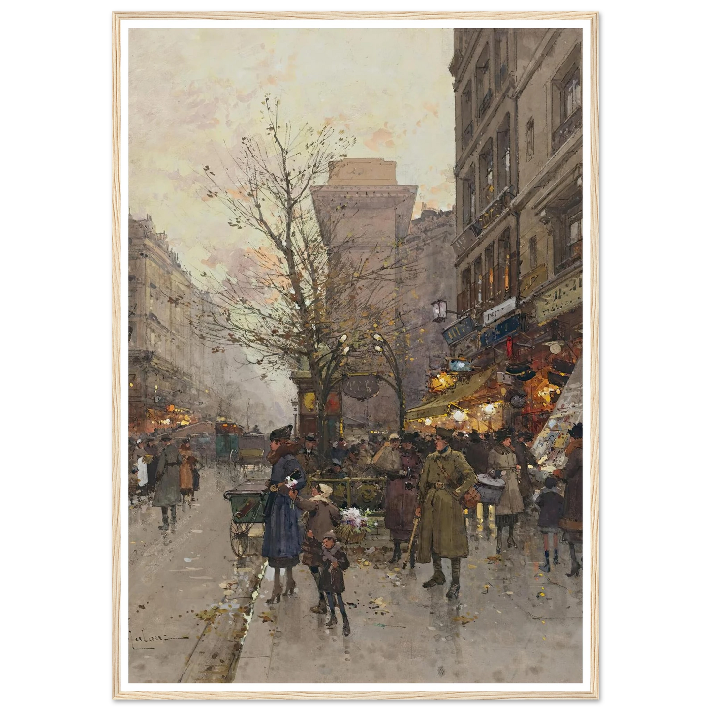 La Porte Saint Denis, Paris Art Print | Eugene Galien Laloue-Quipham Collections