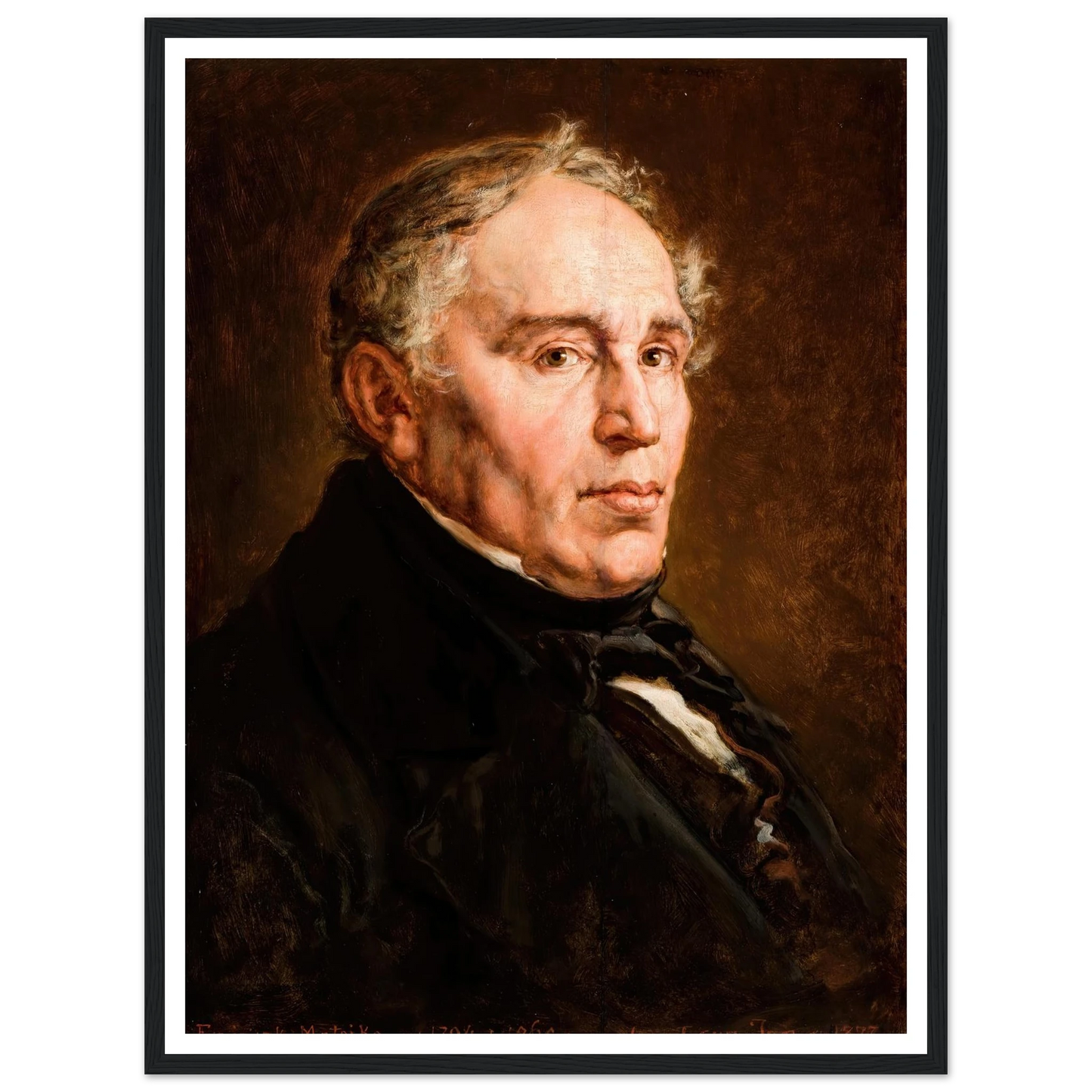 Portrait of Franciszek Matejko, Artist’s Father. (1877) Art Print | Jan Matejko-Quipham Collections