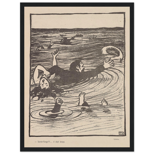 27 juin 1903 Art Print | Felix Vallotton - Framed Poster - 30x40 cm / 12x16″ - Black frame