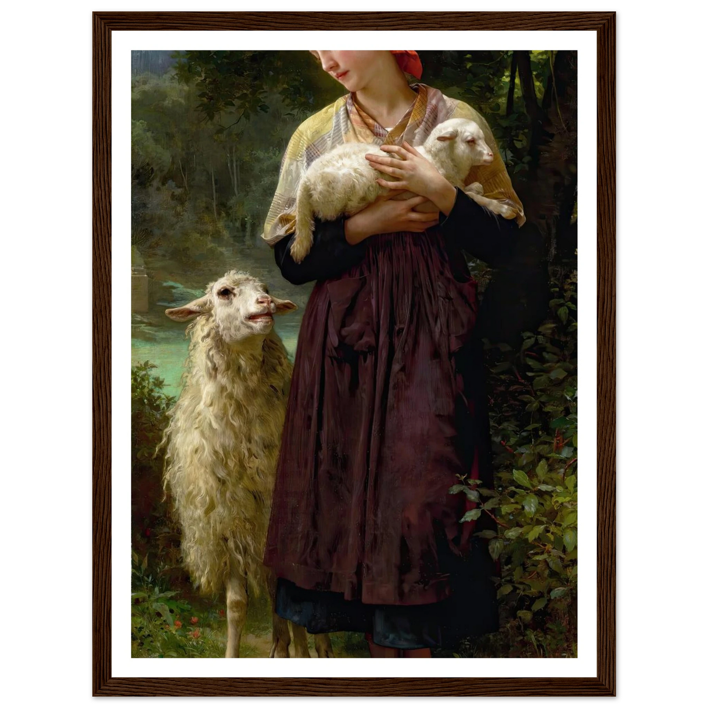 L’agneau Nouveau-Né (The Newborn Lamb) (1873) Art Print | William Bouguereau-Quipham Collections