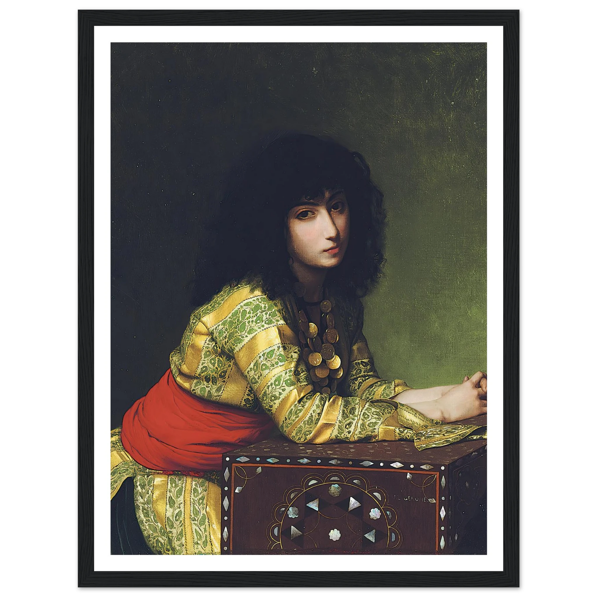 Egyptian girl (circa 1877) Art Print | Jean Leon Gerome-Quipham Collections
