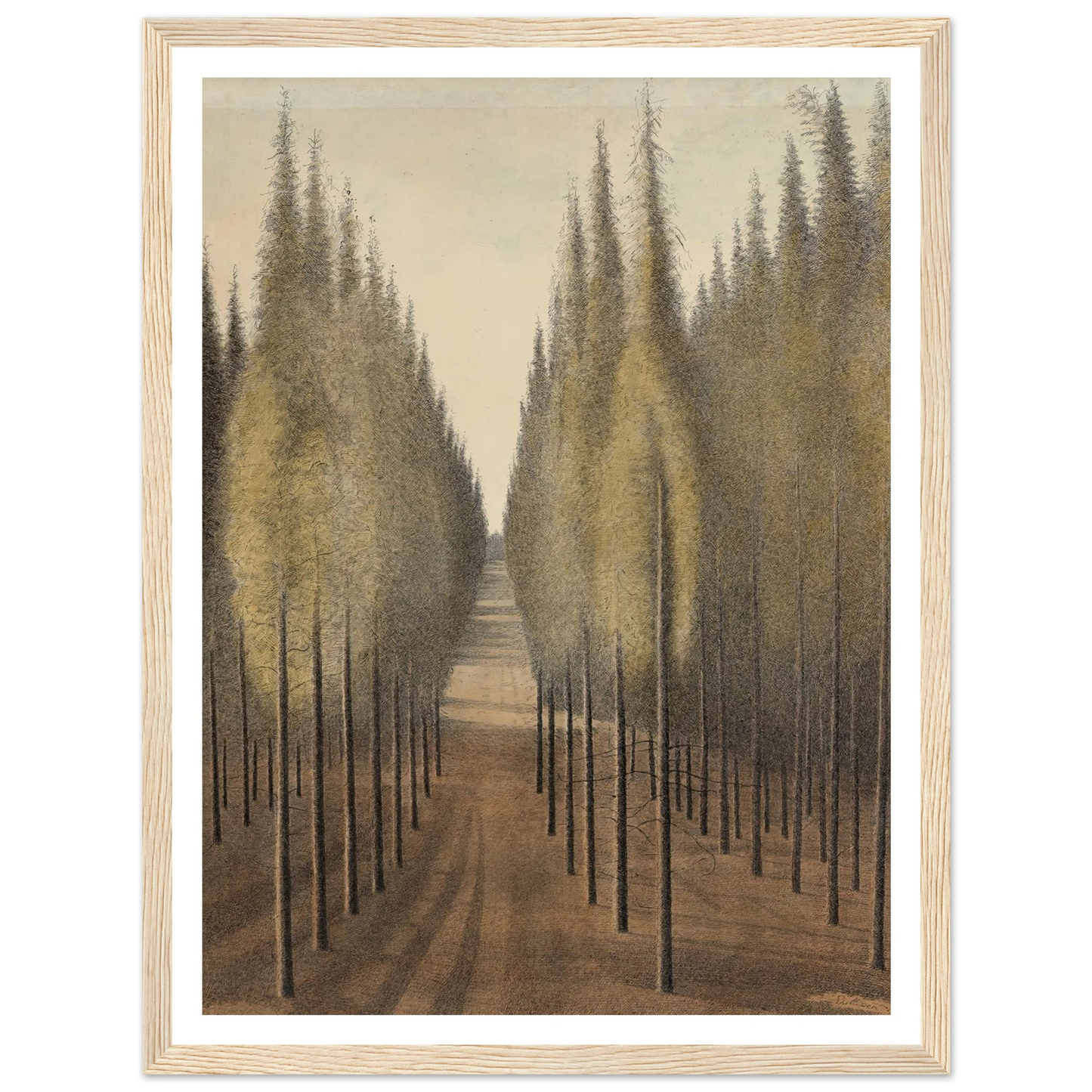 De brandgang (1944) Art Print | Leon Spilliaert-Quipham Collections