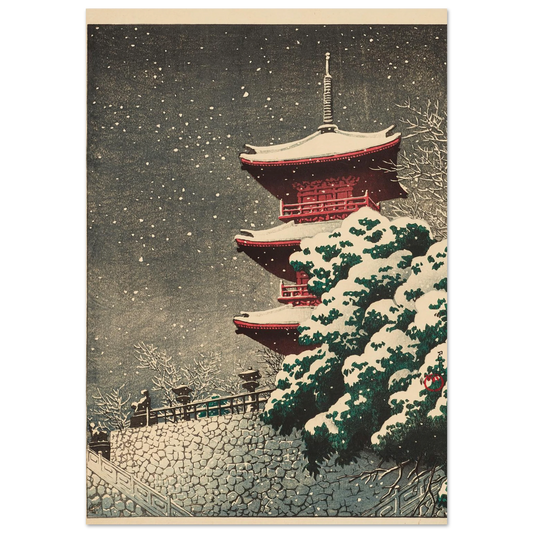 Izumo, Yasugi Kiyomizu (Yasugi Kiyomizu Temple at Izumo) (1926) Art Print | Kawase Hasui-Quipham Collections