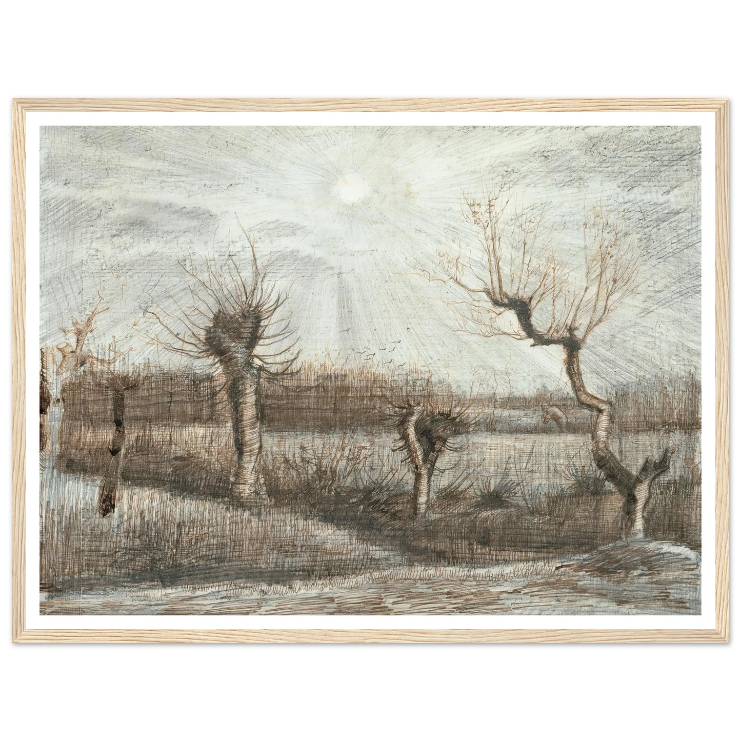 Tetards (Pollards) (1884) Art Print | Vincent van Gogh-Quipham Collections
