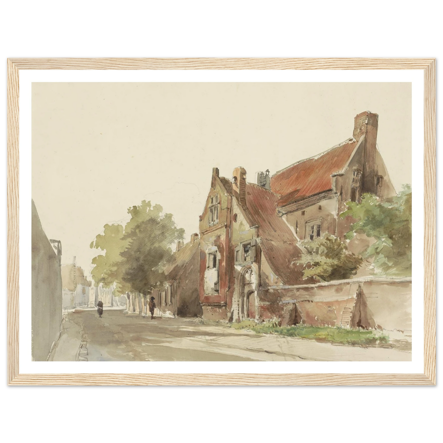 Het oude gasthuis te Hasselt (1861) Art Print | Cornelis Springer-Quipham Collections