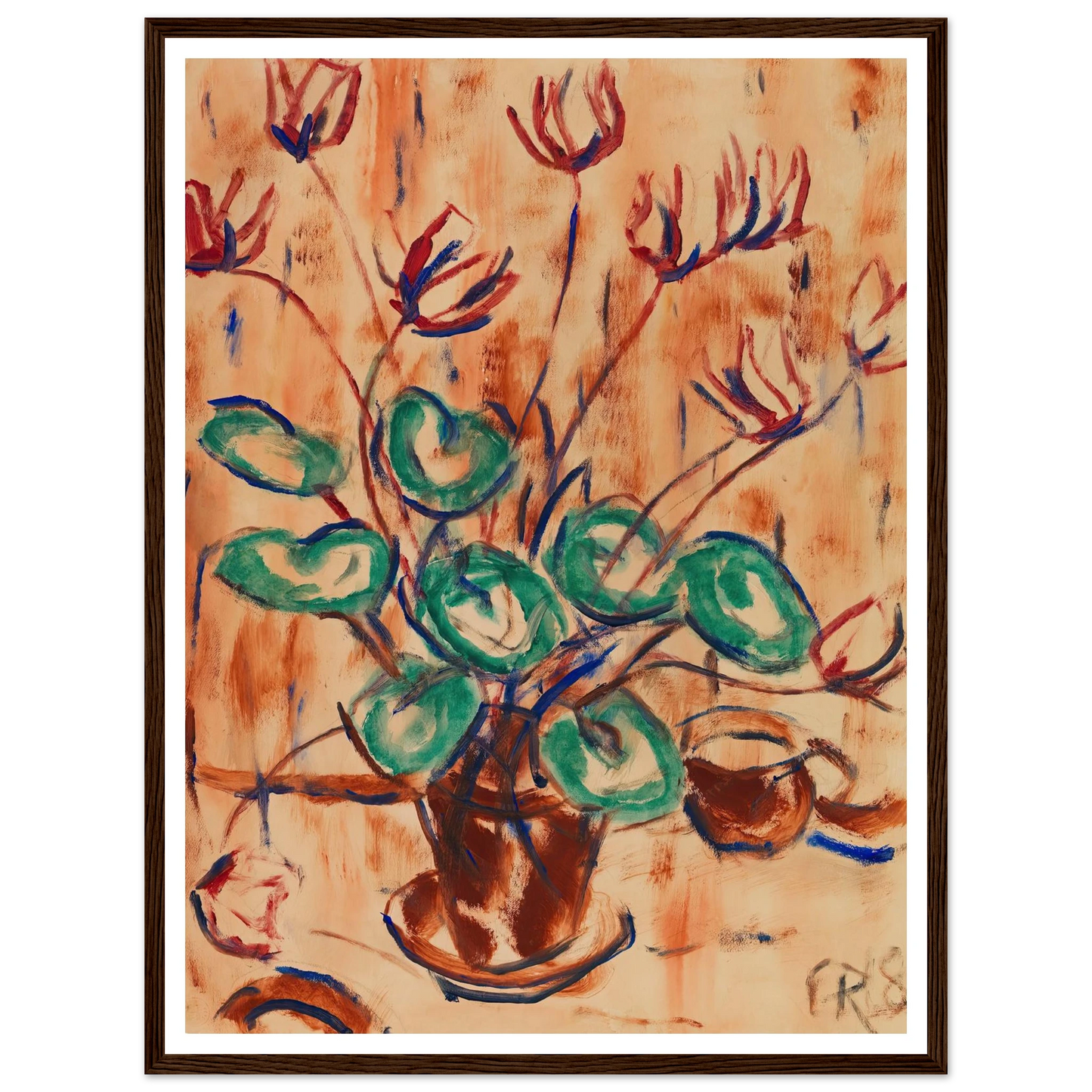 Alpenveilchen (1918) Art Print | Christian Rohlfs-Quipham Collections
