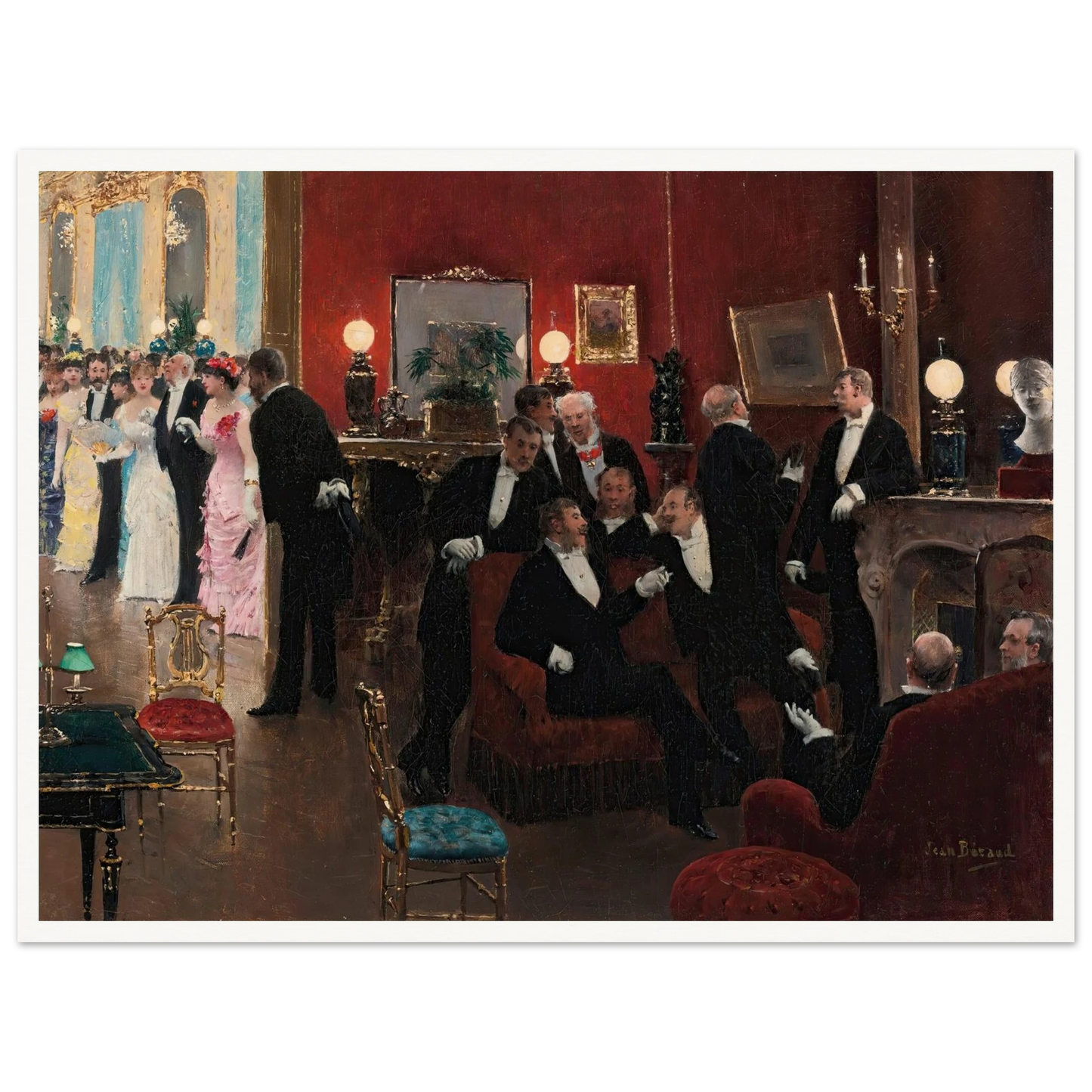 La réception Art Print | Jean Beraud-Quipham Collections