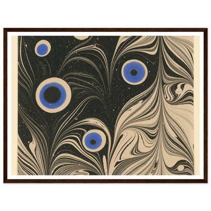 Marmorpapier (Pfauenfederornament) (1903 - 1907) Art Print | Josef Hoffmann-Quipham Collections