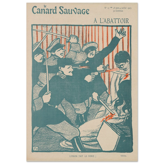 28 juin au 4 juillet 1903 Art Print | Felix Vallotton - Framed Poster - 30x40 cm / 12x16″ - Black frame