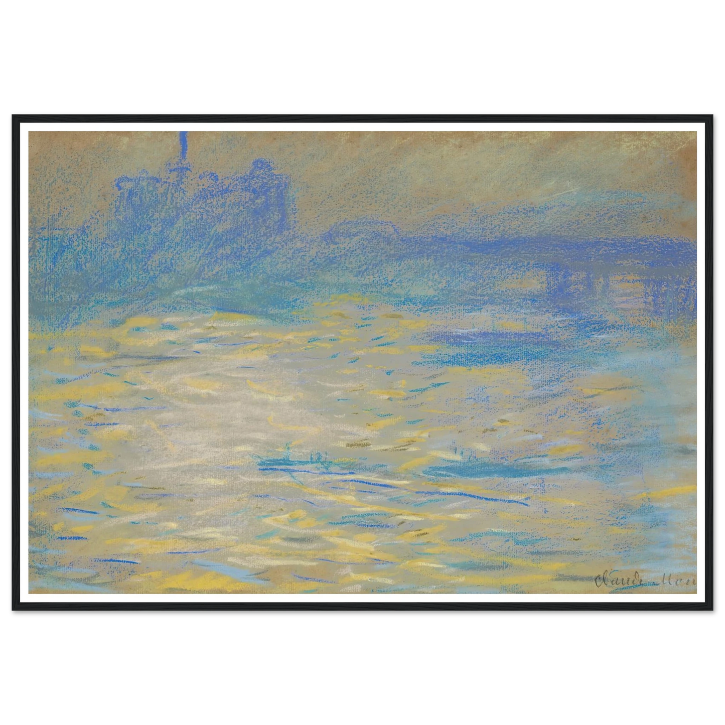 La Tamise (1901) Art Print | Claude Monet-Quipham Collections