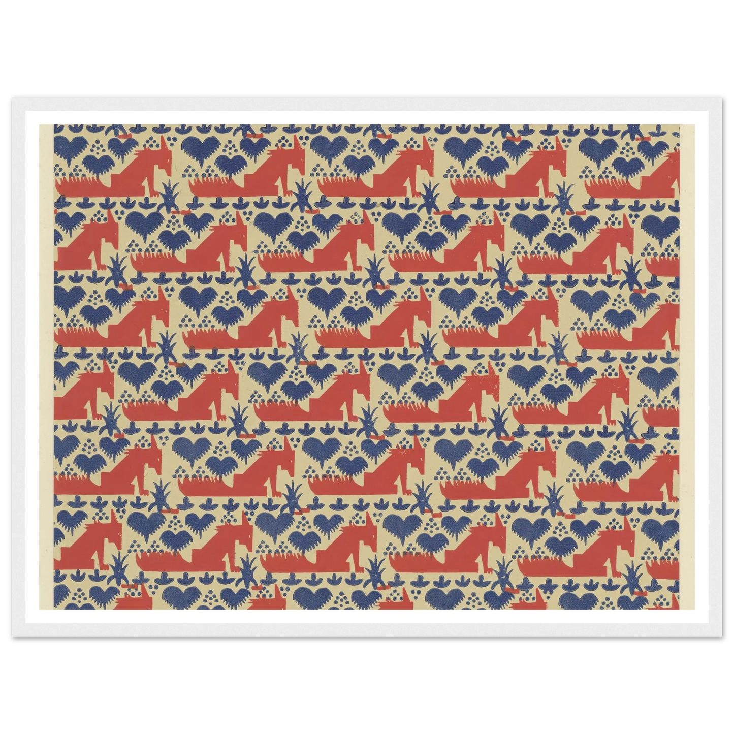 Buntpapier (Füchse) (1902 - 1906) Art Print | Maria von Uchatius-Quipham Collections