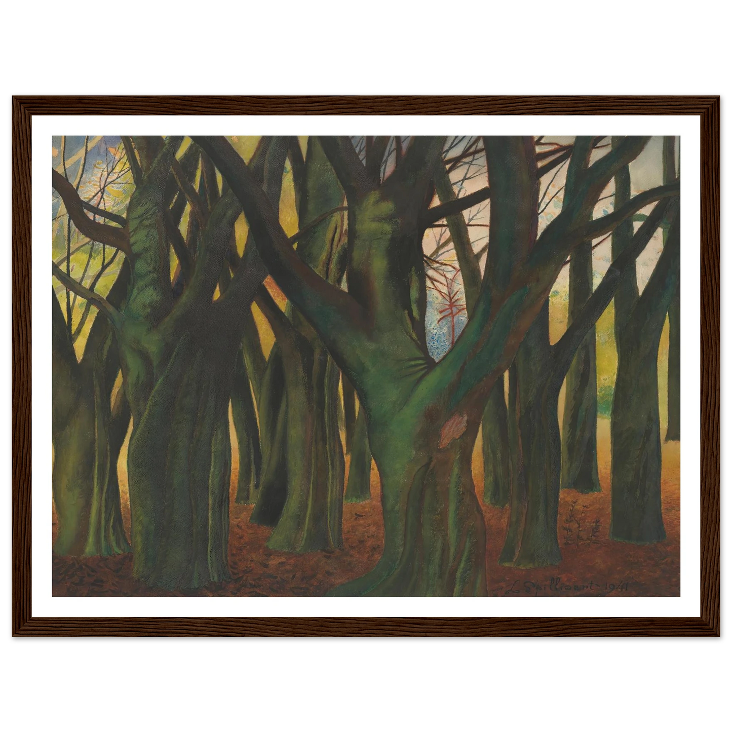 Groene bomen (1941) Art Print | Leon Spilliaert-Quipham Collections