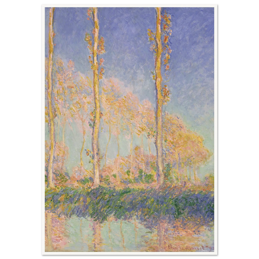 Poplars (1891) Art Print | Claude Monet-Quipham Collections