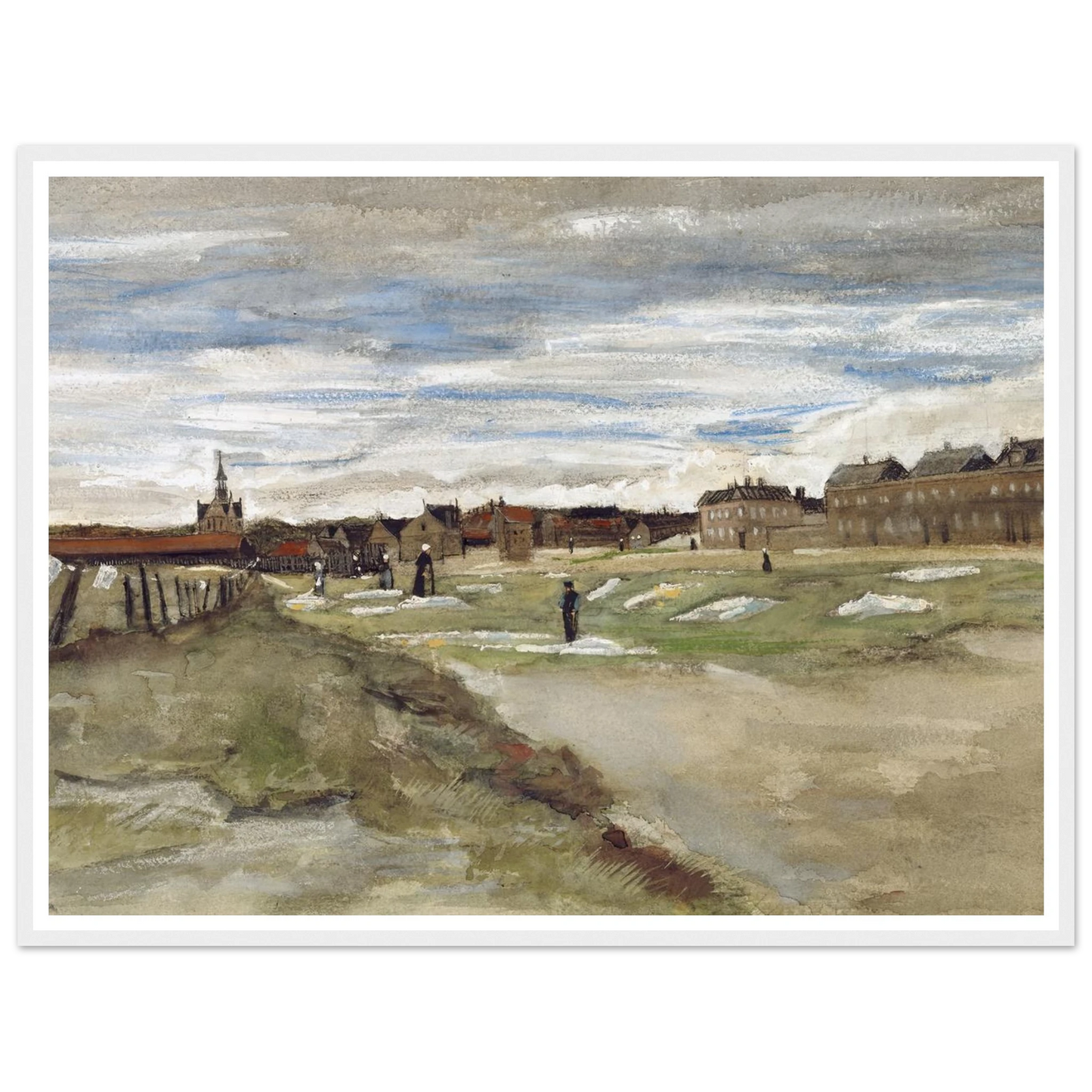 Bleachery at Scheveningen (1882) Art Print | Vincent van Gogh-Quipham Collections