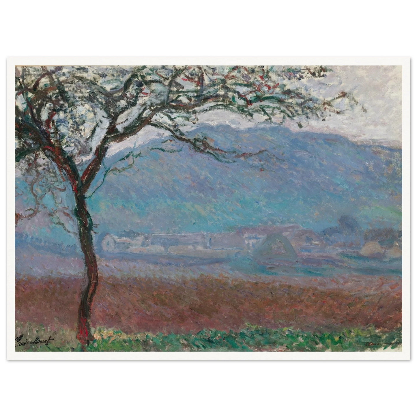 Champ À Giverny (1887) Art Print | Claude Monet-Quipham Collections