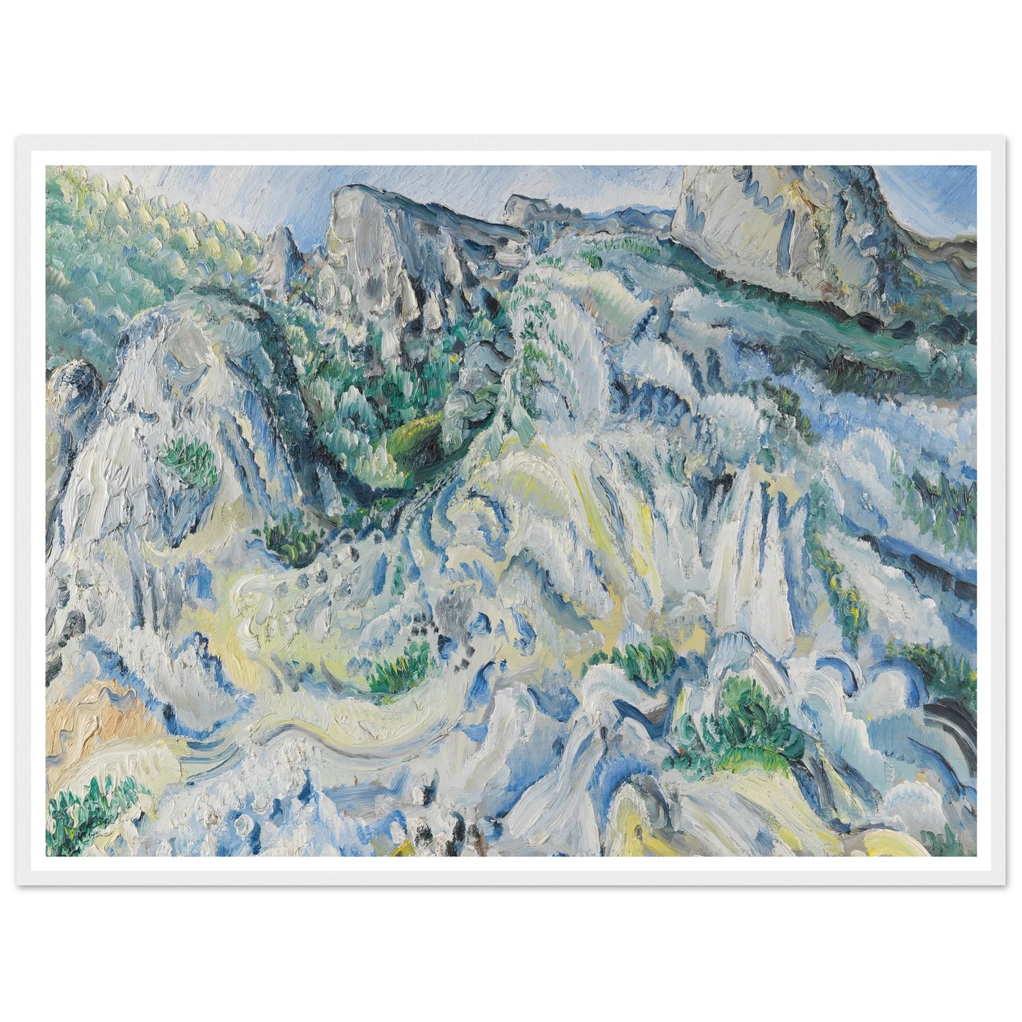 Felslandschaft bei Ulm (Landschaft bei Blaubeuren) (1929) Art Print | Paul Kleinschmidt-Quipham Collections