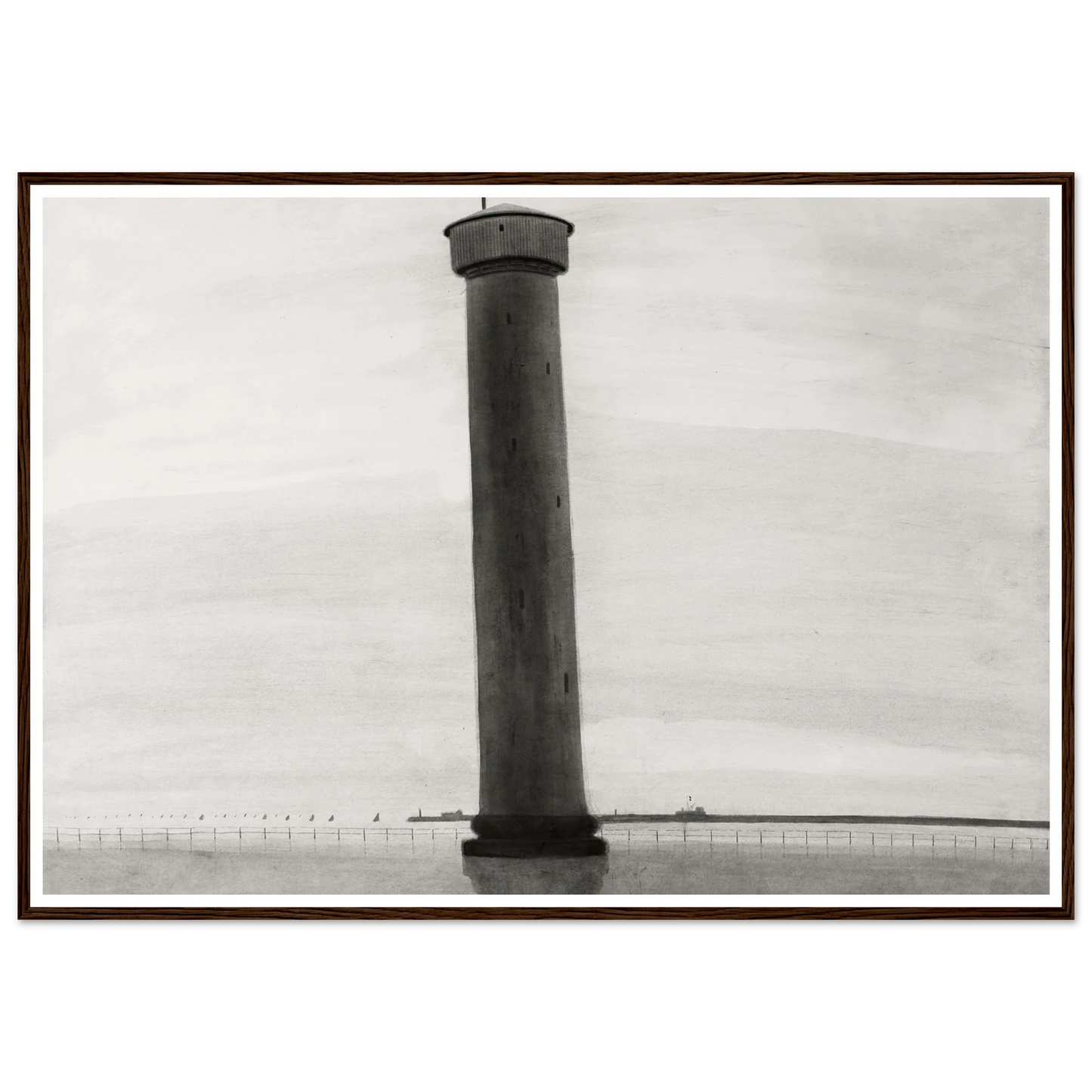 Le Phare aux signaux [De vuurtoren] (1909) Art Print | Leon Spilliaert-Quipham Collections