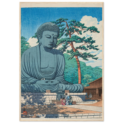 Kamakura daibutsu (The Great Buddha at Kamamura) (1930) Art Print | Kawase Hasui-Quipham Collections