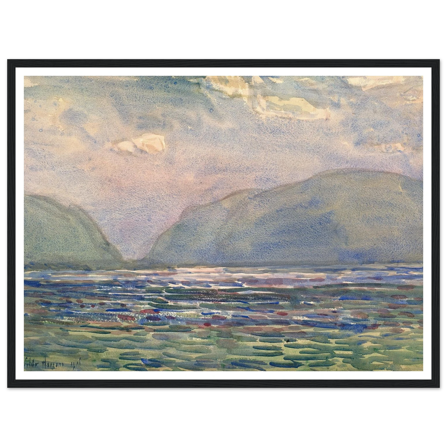 Noon above Newburgh (1916) Art Print | Childe Hassam-Quipham Collections
