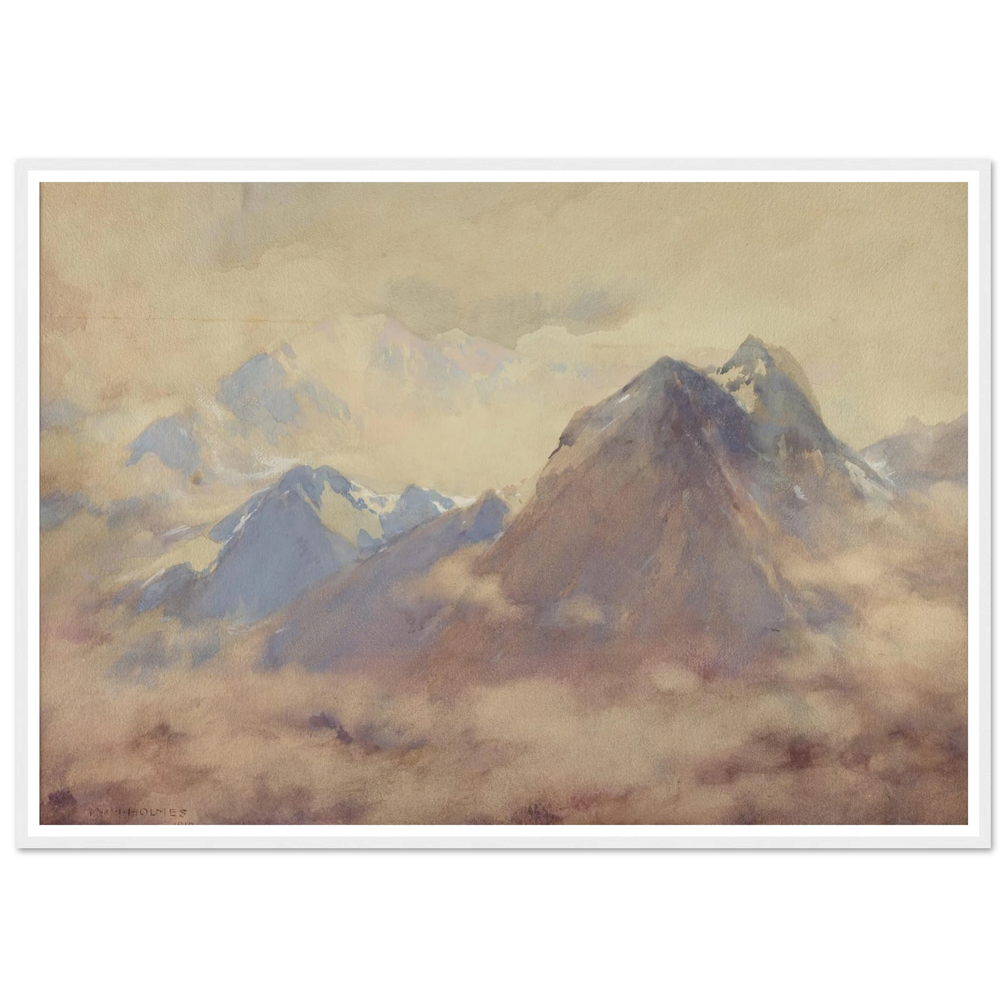 The Almighty’s Own, An Impression Of The High Andes (1910) Art Print | William Henry Holmes-Quipham Collections