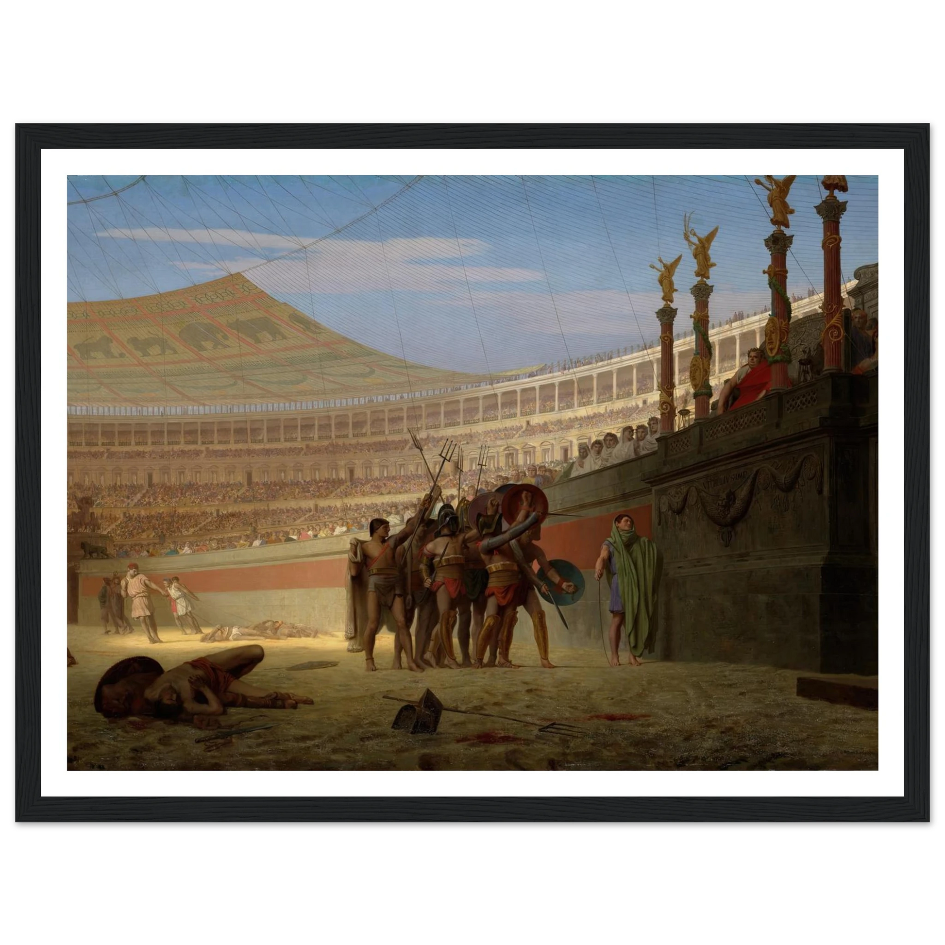 Ave Caesar! Morituri te salutant (Hail Caesar! We Who Are about to Die Salute You) (1859) Art Print | Jean Leon Gerome-Quipham Collections