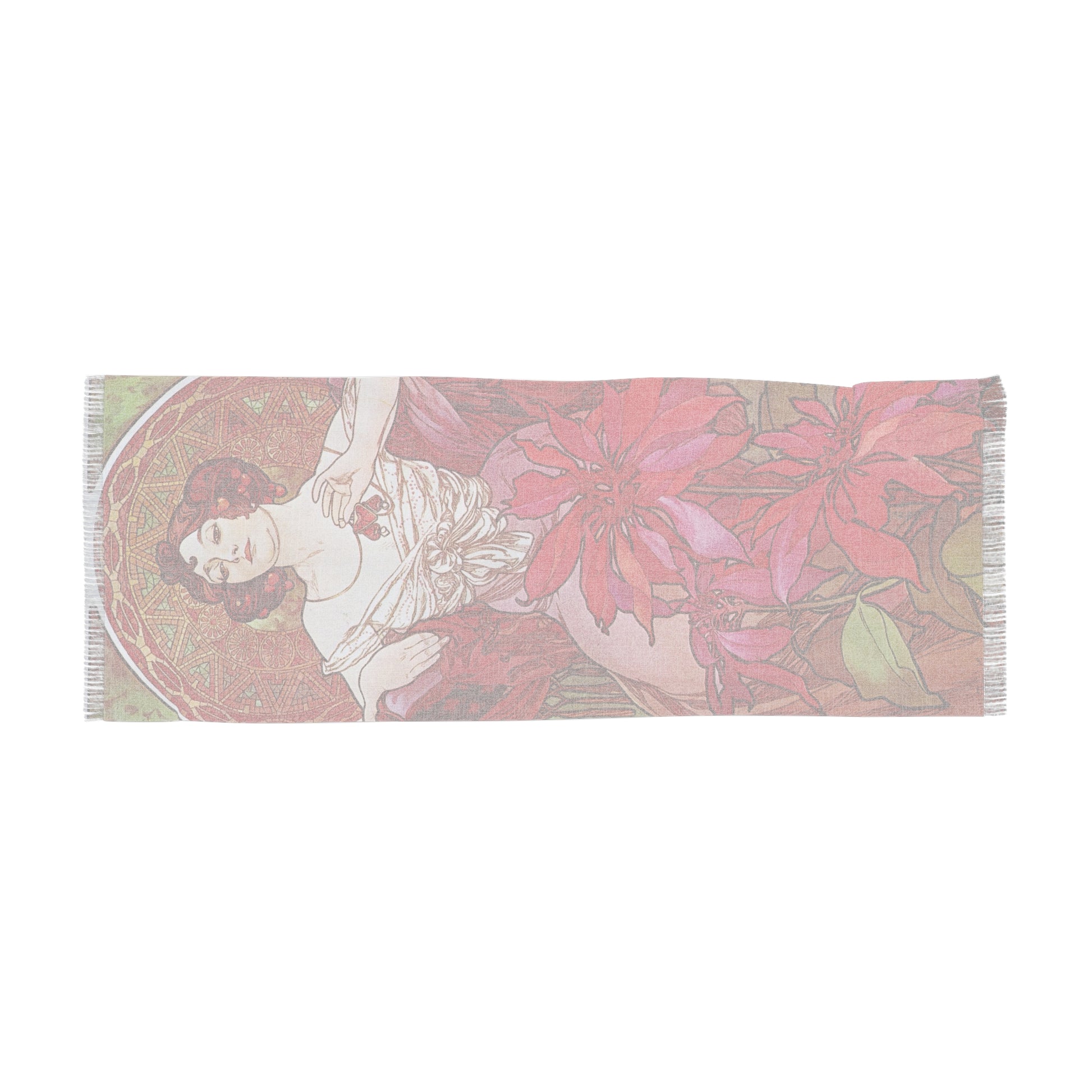 The Ruby | Alphonse Mucha Scarf – Art Nouveau Scarf-Quipham Collections