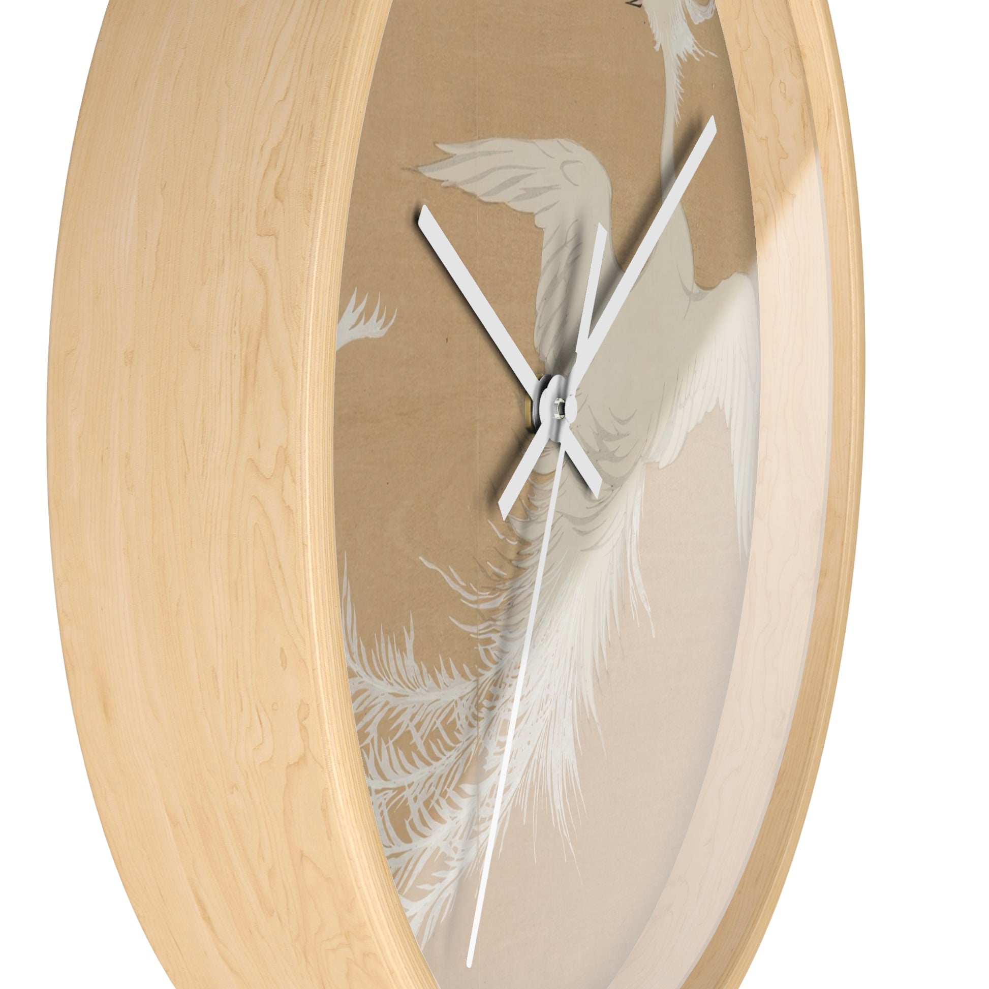 White Phoenix Wall Clock | Kamisaka Sekka-Quipham Collections