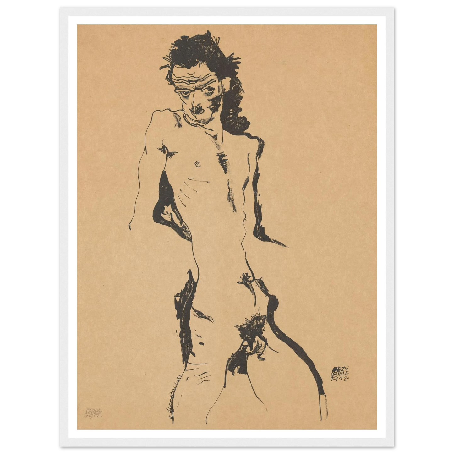 Selbstporträt (1988) Art Print | Egon Schiele-Quipham Collections