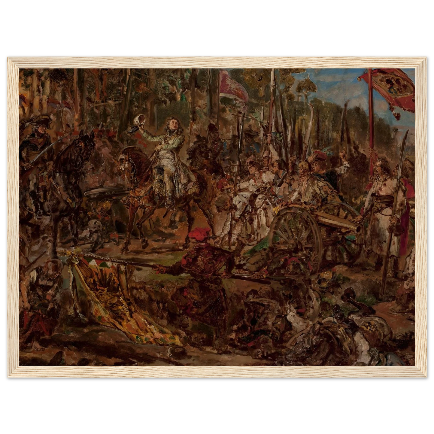 Kościuszko at Racławice, sketch (1885) Art Print | Jan Matejko-Quipham Collections