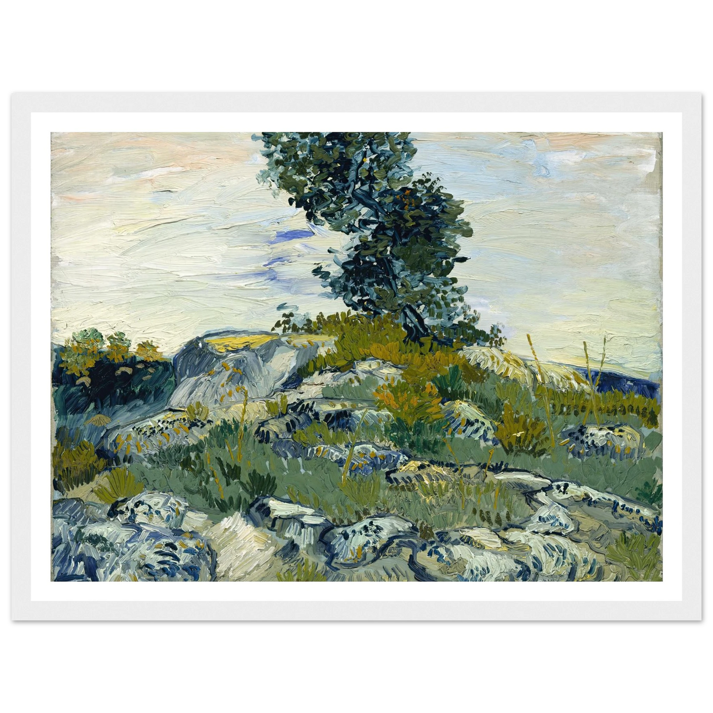 The Rocks Art Print | Vincent van Gogh-Quipham Collections