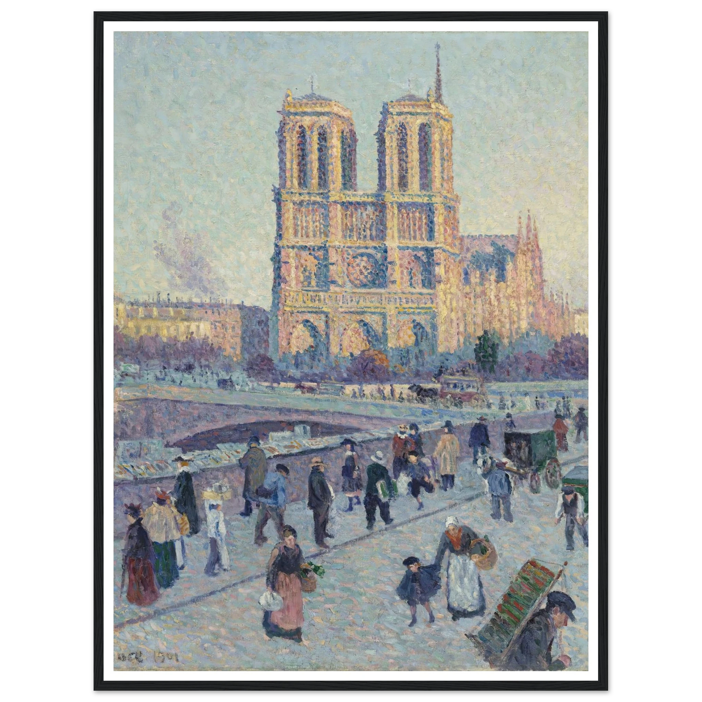 The Quai Saint-Michel and Notre-Dame Art Print | Maximilien Luce-Quipham Collections