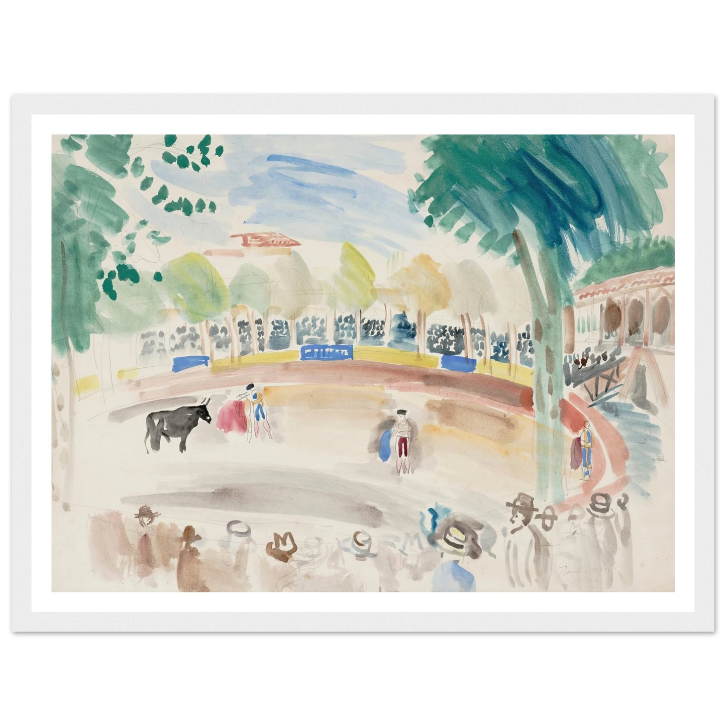 La corrida (1920) Art Print | Raoul Dufy-Quipham Collections