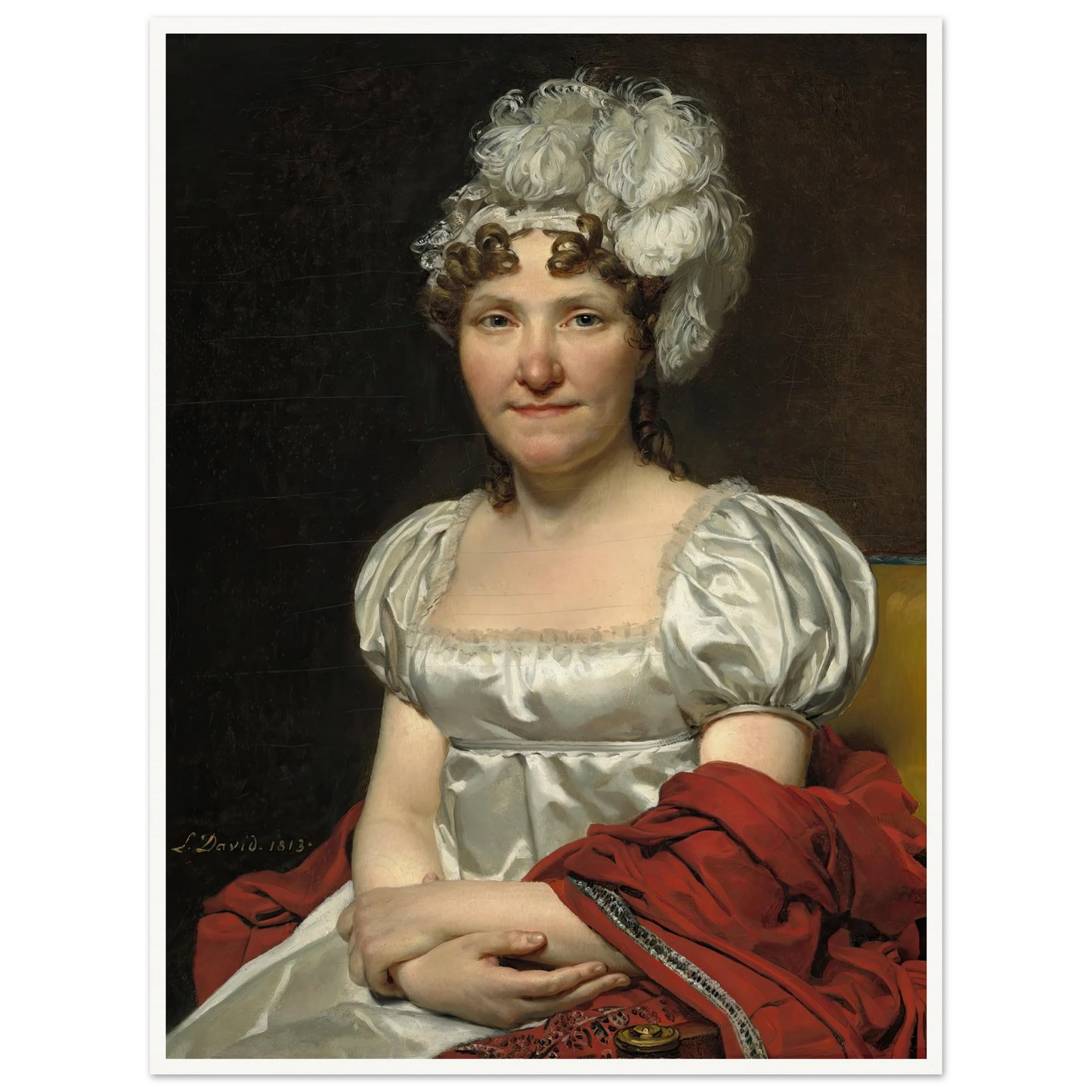 Madame David (1813) Art Print | Jacques Louis David-Quipham Collections