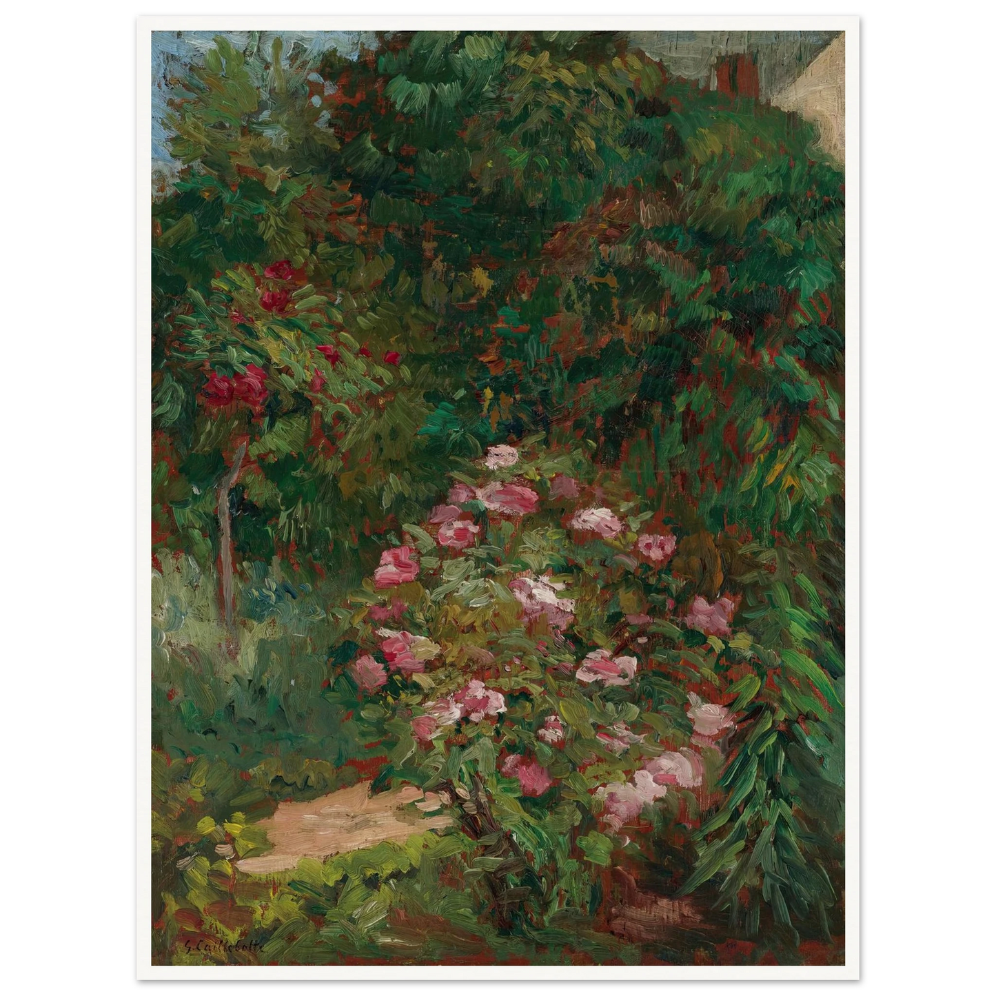 Massif De Fleurs, Jardin Du Petit Gennevilliers (1884) Art Print | Gustave Caillebotte-Quipham Collections