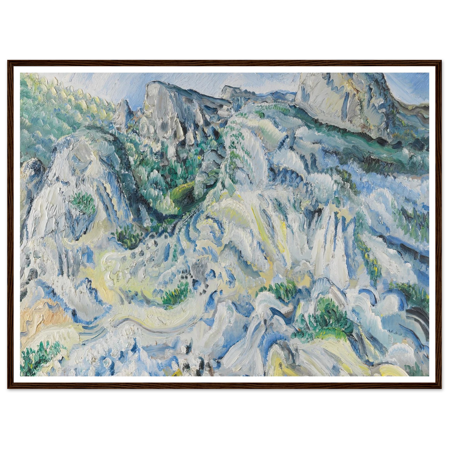 Felslandschaft bei Ulm (Landschaft bei Blaubeuren) (1929) Art Print | Paul Kleinschmidt-Quipham Collections
