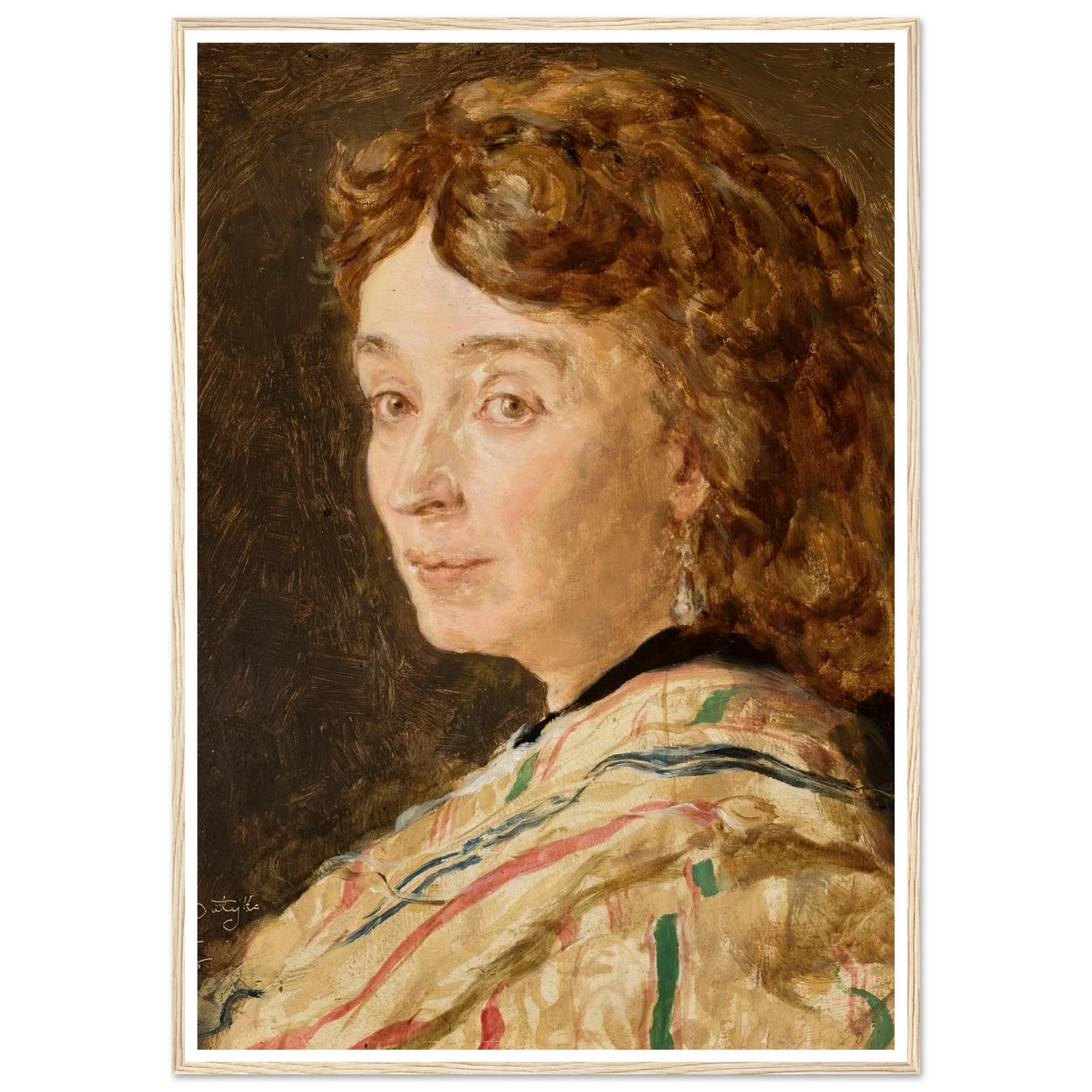 Portrait of Ludwika Groppler (1872) Art Print | Jan Matejko-Quipham Collections
