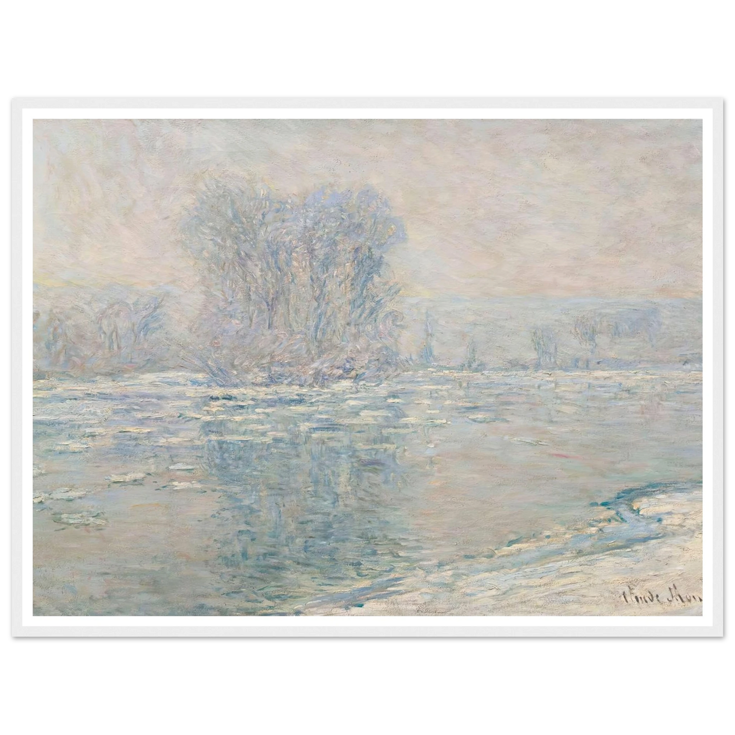 Glaçons, Effet Blanc (1893) Art Print | Claude Monet-Quipham Collections