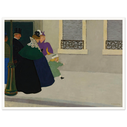 En promenade (circa 1895) Art Print | Felix Vallotton-Quipham Collections