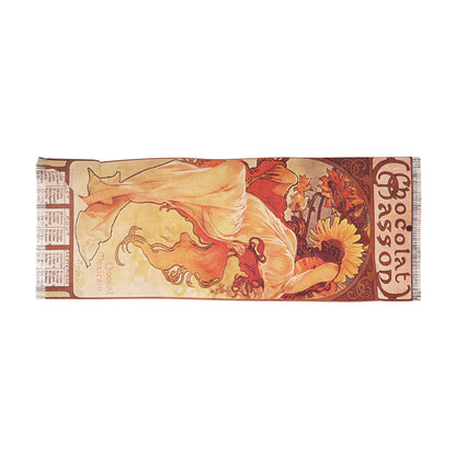 Summer | Alphonse Mucha Scarf – Art Nouveau Scarf-Quipham Collections