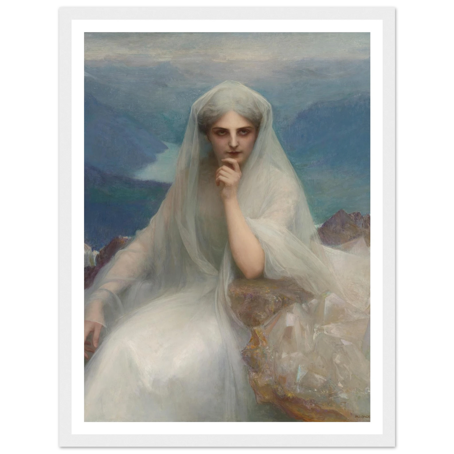 Sur Les Cimes (On The Summit) (1903) Art Print | Pascal Adolphe Jean Dagnan Bouveret-Quipham Collections