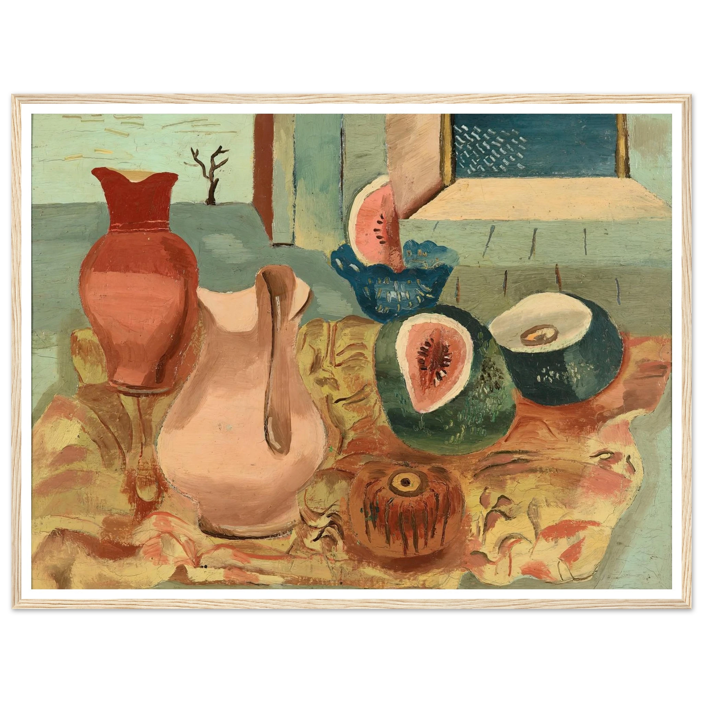 Cut melons (circa 1931) Art Print | Frances Hodgkins-Quipham Collections
