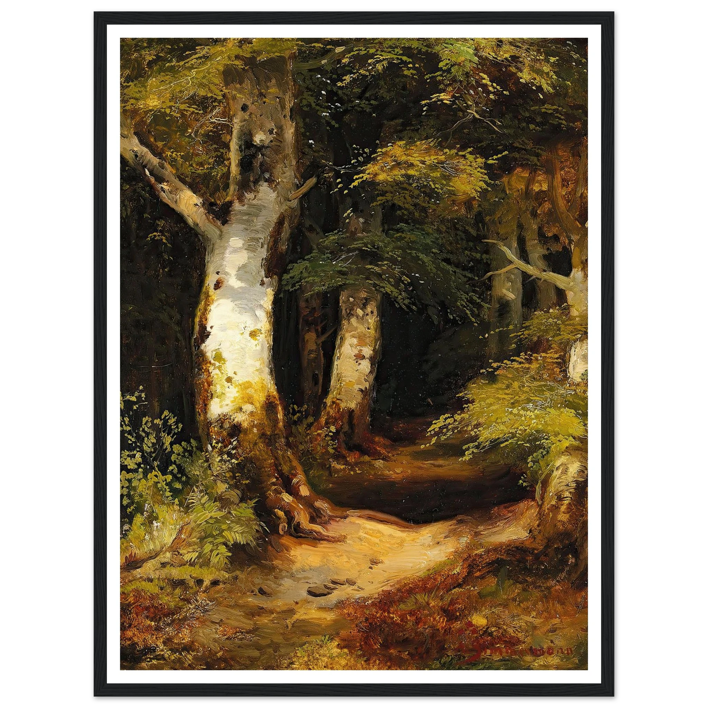 Waldweg Art Print | Albert Zimmermann-Quipham Collections