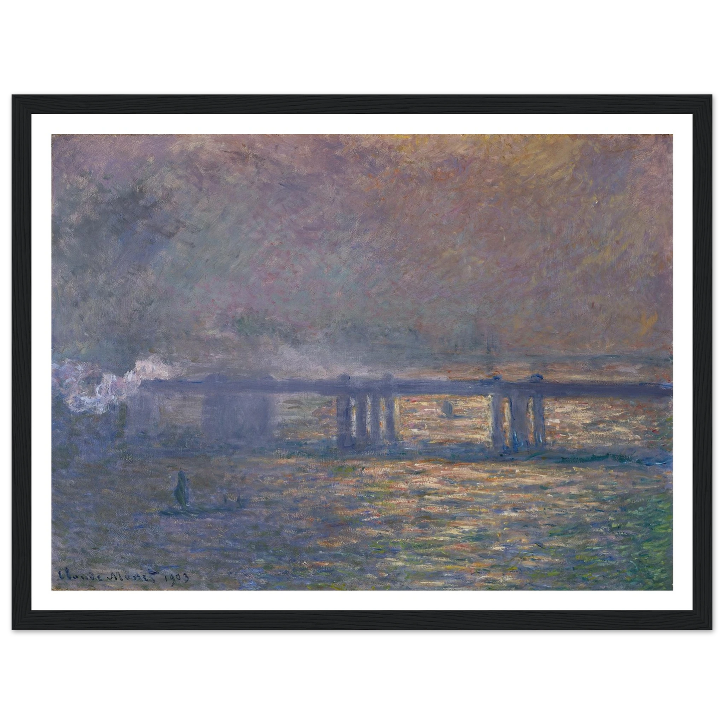 Charing Cross Bridge (1903) Art Print | Claude Monet-Quipham Collections
