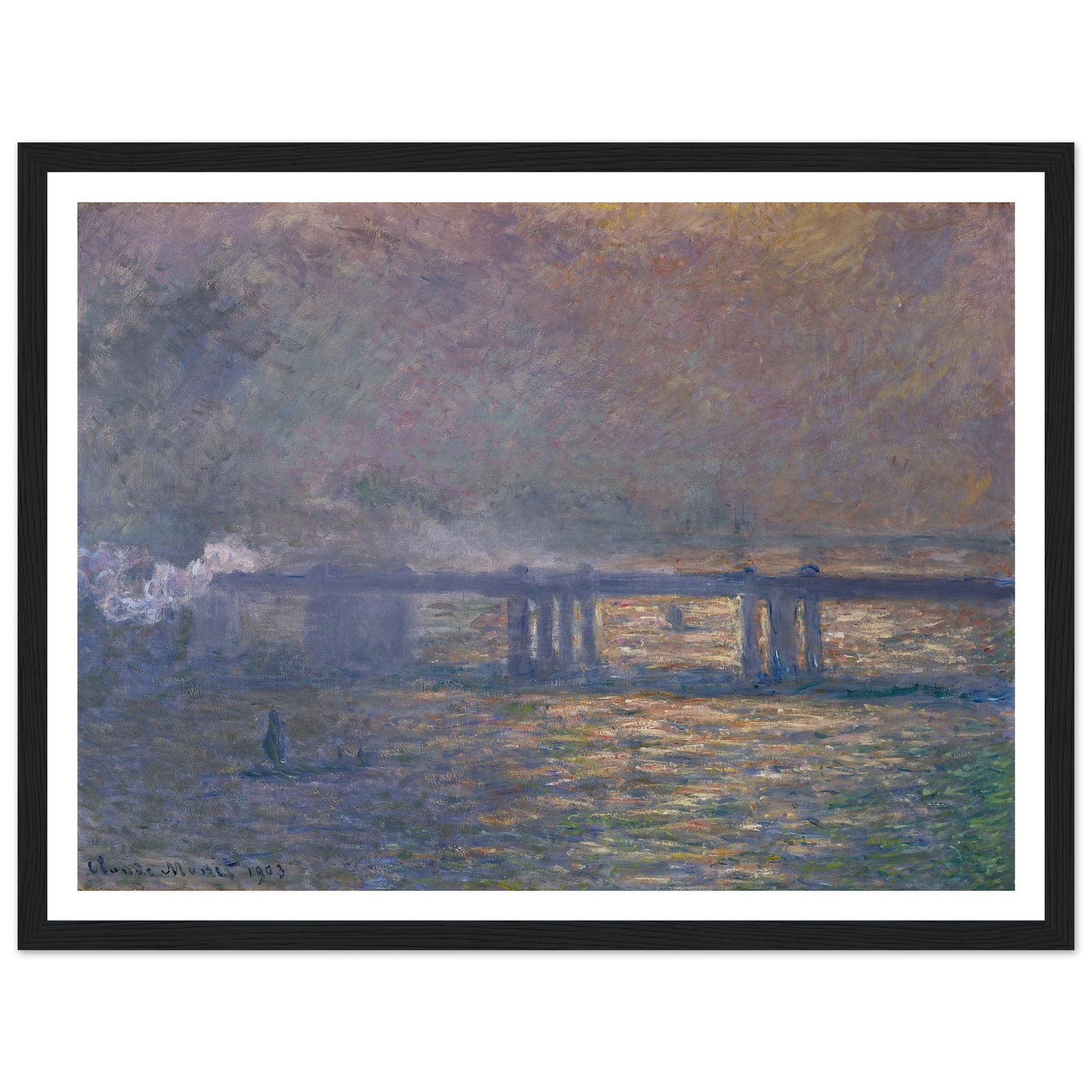 Charing Cross Bridge (1903) Art Print | Claude Monet-Quipham Collections