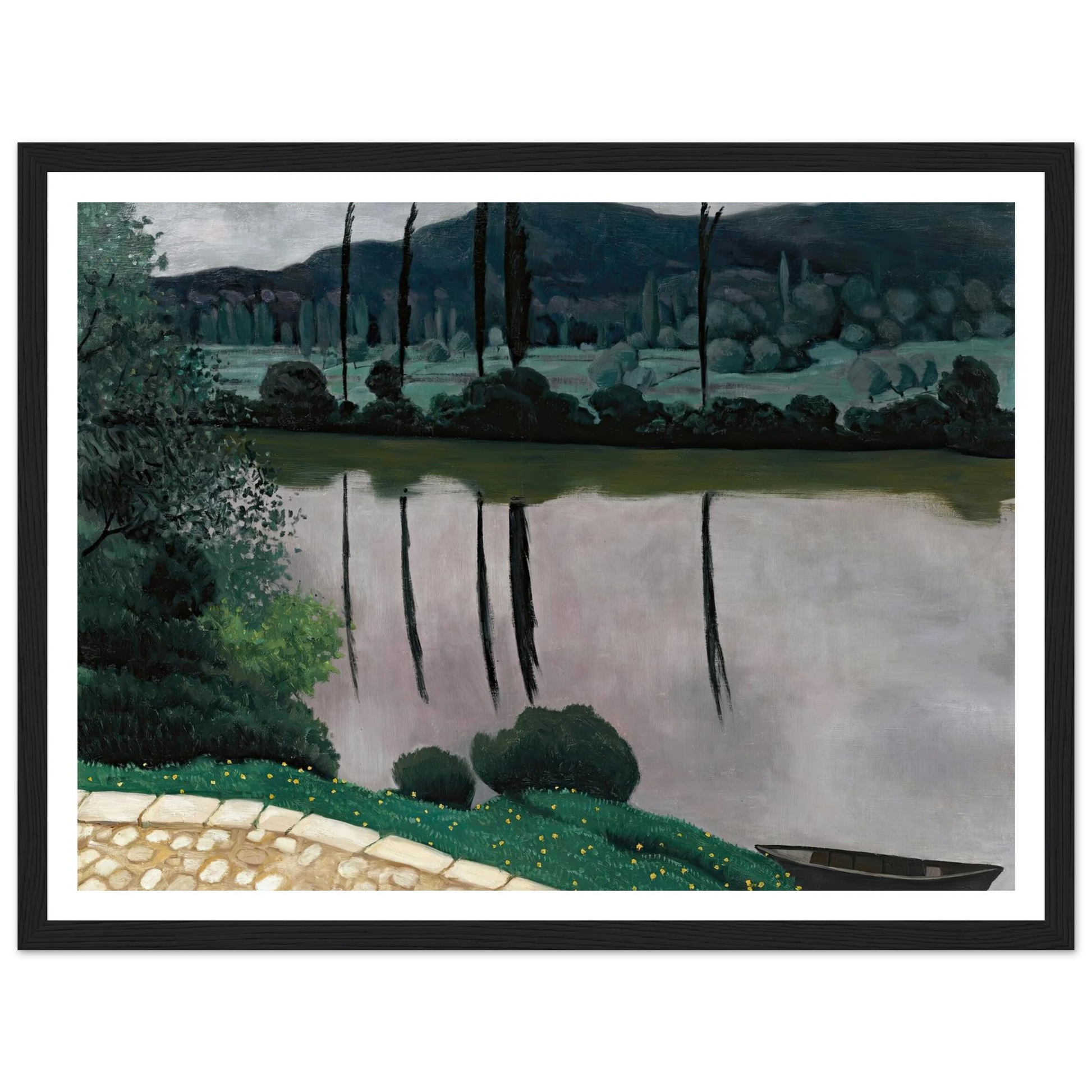 The Dordogne In Vitrac (1925) Art Print | Felix Vallotton-Quipham Collections