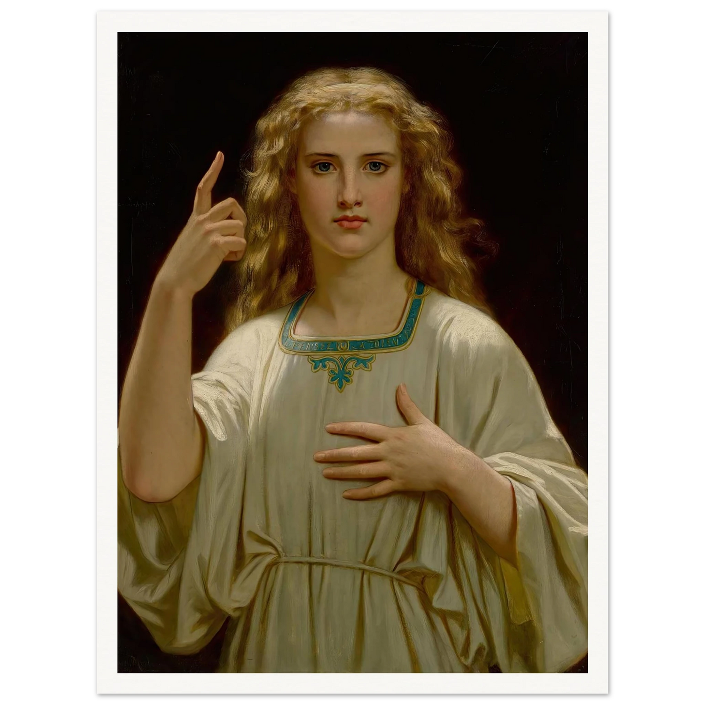Pensez À Dieu (1876) Art Print | Hugues Merle-Quipham Collections